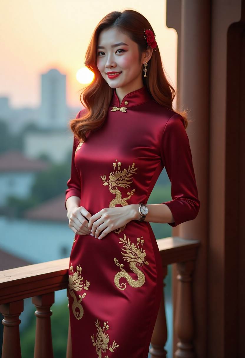 小莘雨中独自行走